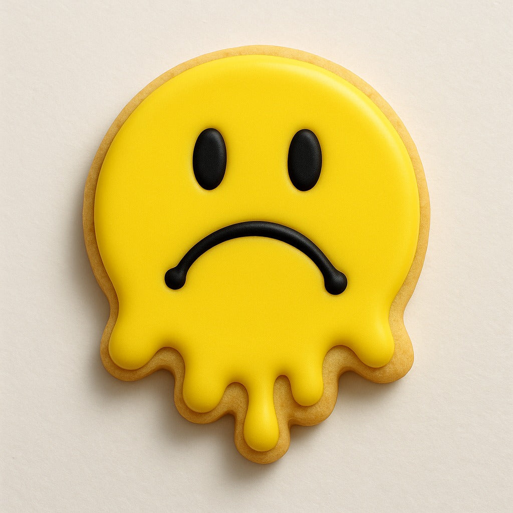 Melted Smiley Face Cookie Cutter cookie cutter